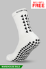 GRIP SOCKS 2.0  MidCalf Length - White - WAREHOUSE SALE BUY 1 GET 1 FREE - Gain The Edge Official