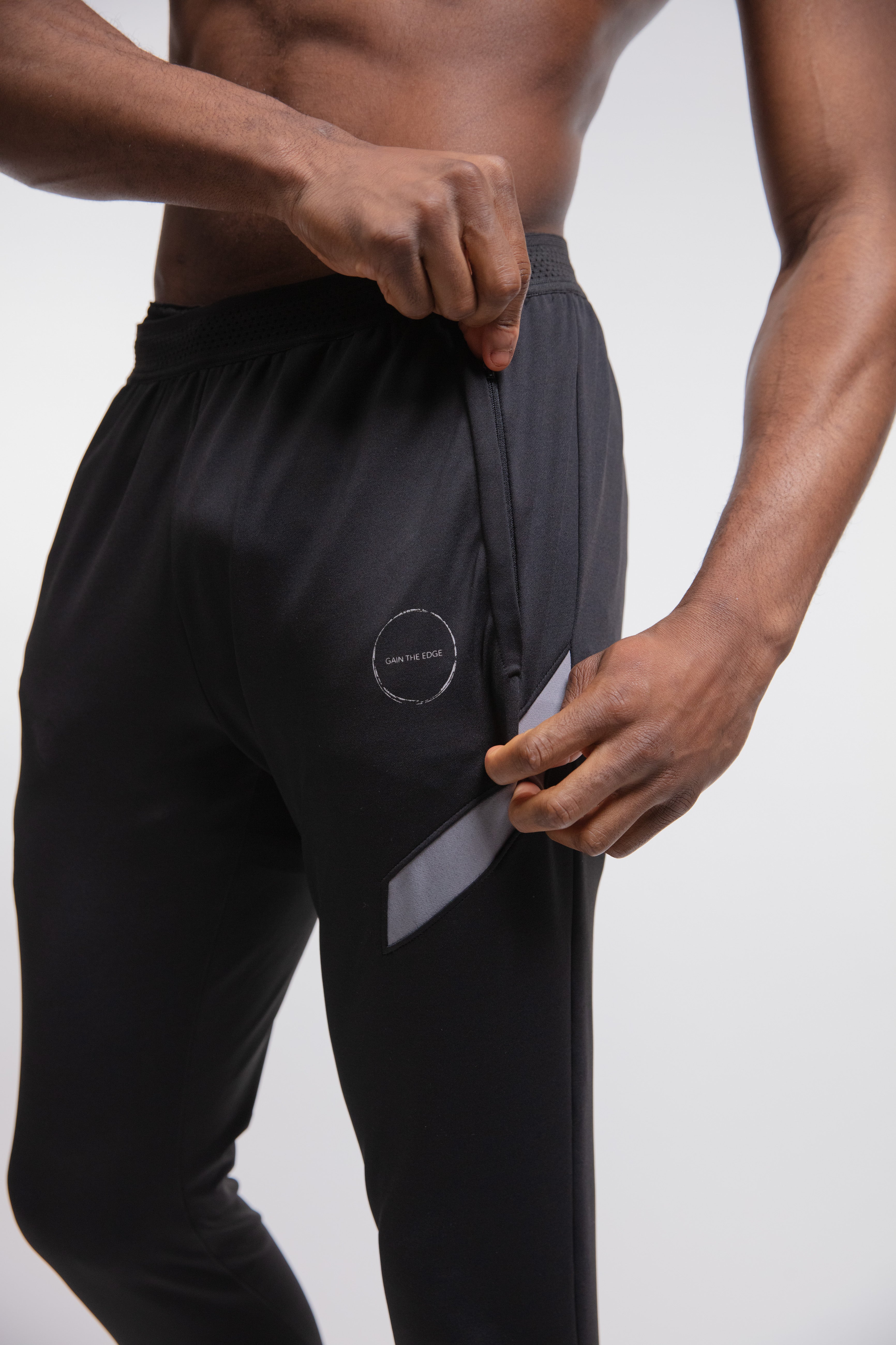 Elite Training Pant In Black & Grey - Gain The Edge Official