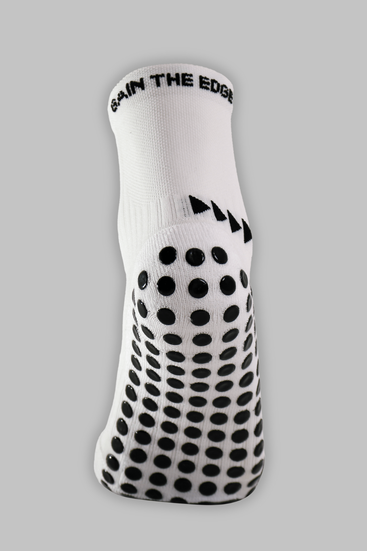 Grip Running Socks Quarter Length - White - Gain The Edge Official