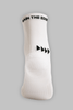 Running Socks Quarter Length - White - Gain The Edge Official